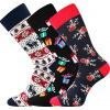 Boma® 3PACK Ponožky Boma Vianočné - mix C Veľkosť: 43-46 (29-31)