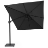 Slnečník Challenger 2 Premium Platinum Veľkosť: 350 x 260 cm, Farba rámu: Matná Čierna, Farba látky: Jet Black