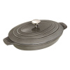 STAUB Kastrol oválný 23x17 cm/1l šedý 1332318