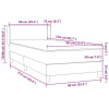 vidaXL Posteľný rám boxspring s matracom čierny 90x210 cm zamat - Čierna - 247319-262443