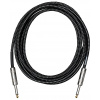 Cascha Standard Line Guitar Cable Straight Black Tweed 9m