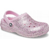 Detské zateplené topánky Dreváky Crocs Classic Lined Glitter 24-25
