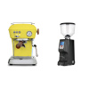 Ascaso Dream PID, Sun Yellow + Eureka Atom Specialty 65, black