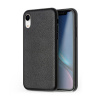 AppleMix Kryt QIALINO pre Apple iPhone Xr - pravá koža - čierny