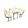 TENTino Profi pivný záhradný set 200x50 cm - STÔL + 2x LAVICA S OPIERKOU