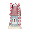 Clayre & Eef Modrá závesná dekorácia perníková chalúpka - 6*4*8 cm - Clayre & Eef