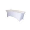 TENTino Elastický poťah CATERING na skladací stôl 180-183x76 cm 1x VÝKROJ Farba obrusu: BIELA / WHITE