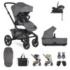 EASYWALKER Jimmey Travel Set XXL + Aton B2 i-Size + Base One iris grey 2024