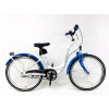 Bicykel mestský- Majdller Bella 4.3 24 biela modrá d 14 (Bicykel mestský- Majdller Bella 4.3 24 biela modrá d 14)