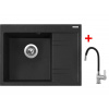 Sinks RIM 650 L Granblack + Flexia