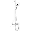 HANSGROHE Croma Select S SemiPipe Multi nástenný sprchový systém s termostatom, ručná sprcha 3jet priemer 108 mm, biela/chróm, 27247400