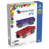 Magna-Tiles Magnetická stavebnica Cars 2 dielna Purple/red