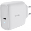 TRUST nabíječka 65W Maxo, USB-C, Nabíječka do zdi, 2m USB-C kabel, bílá 25139