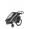 Prívesný vozík za bicykel Thule Chariot Cross 2 Double - dark slate