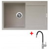 Granitový drez Sinks ULTIMA 790 Avena + drezová batéria FLEXIA