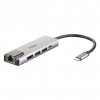 D-Link DUB-M520 dokovacia stanica a replikátor portov Kábel Thunderbolt 3 Hliník, Čierna (DUB-M520)