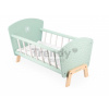 Drevená postieľka pre bábiku Zen Doll's Bed Janod s vankúšikom a perinkou pre 42 cm bábiku J05902