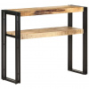 Konzolový stolek 90 x 30 x 75 cm hrubé mangovníkové dřevo Hnědá 321096