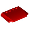 52031 Red Wedge 4 x 6 x 2/3 Triple Curved (Červený klín 4 x 6 x 2/3 Trojité zakřivení)