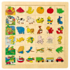 Drevené puzzle - Nájdi a priraď! - Ovocie