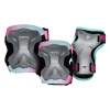 Detské inline chrániče Powerslide Kids Pro Girls II Set Grey/Pink XS