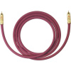 cinch audio prepojovací kábel [1x cinch zástrčka - 1x cinch zástrčka] 3.00 m bordó pozlátené kontakty Oehlbach NF 214 SUB; 20543
