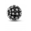 PANDORA Moments 792630C04, Okrúhly čierny, Trblietavé pavé (Ag 925/1000, 2,34 g)