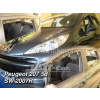 Plexi, ofuky PEUGEOT 207 SW, 5D, 2007 =>, přední + zadní