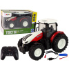 Lean Toys Traktor na diaľkové ovládanie 1:24 – červeno-biely