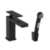 Hansgrohe Tecturis E umývadl batéria 110 s bidetovou sprškou,výpusť Push-Open,Čierna mat HG 73210670