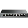 TP-LINK TP-Link TL-SG108PE sieťový prepínač Riadený L2 Gigabit Ethernet (10/100/1000) Podpora napájania cez Ethernet (PoE) Čierna (TL-SG108PE)