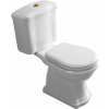 Kerasan RETRO WC kombi, zadný odpad, biela-bronz WCSET12-RETRO-ZO