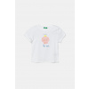 Detské bavlnené tričko United Colors of Benetton 3I1XG10JJ.P.Seasonal biela 110