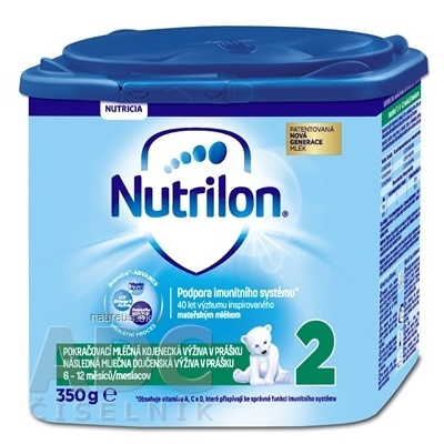 Nutricia a.s. Nutrilon 2 následná mliečna dojčenská výživa v prášku (6-12 mesiacov) (inov.2018) 1x350 g 350 g