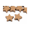 Drevené koráliky hviezda metalické Ø19 mm - 20 ks 3 zlatá