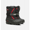SOREL CHILDREN FLURRY Detská Zimná Obuv Farba: Black Bright Red, Detské veľkosti obuvi EU: 30 1855252015