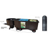 Heissner prietoková filtrácia vortex Apollo XXL Pro do 120 m³, 257 x 81 x 80 cm F323-00