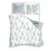 Posteľná Bielizeň - Papraď/biela/šedá - 140x200 - 2 diely