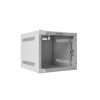 LANBERG RACKOVÁ SKŘÍŇ 10'' NÁSTĚNNÁ 4U/280X310 (FLAT PACK) S PROSKLENÝMI DVEŘMI ŠEDÁ
