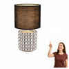 Stolná lampa Globo VALENTINO čierna, sivá 40 W