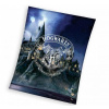 Carbotex Detská fleecová deka Harry Potter Rokfortská škola 130x170 cm