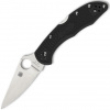 Spyderco C11FPBK Delica 4 Flat Ground Black vreckový nôž 9,5 cm, Satin, čierna, FRN