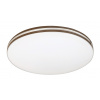 Rabalux Biele stropné LED svietidlo Oscar2 s dekórom dreva okrúhle 340mm 18W 71173