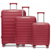 PUCCINI Súprava 3 CESTOVNÝCH KUFOV PP 4 Kolieska Tvrdé 3v1 PP030-3B