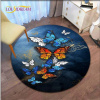 Kúpelňová predložka - Okrúhla rohožka Dream Butterfly-alfombra (Kúpelňová predložka - Okrúhla rohožka Dream Butterfly-alfombra)