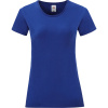 Fruit of the Loom Tričko Lady-Fit Iconic 150 T, krátký rukáv, dámské COT16143210502-cobalt blue M Modrá cobalt
