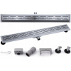 Sprchový žľab - LINEÁRNY ODTOK 70 cm NÍZKY 52 mm SIFÓN 2v1 LINE
