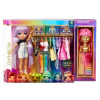 Bábika s farebnými vlasmi RAINBOW FASHION STUDIO VYPR