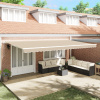 zahrada-XL Automatická vysúvacia markíza vidaXL Béžová 600x350 cm, Vymeniteľná tkanina markízy vidaXL pre rám 6x3,5 m Béžová 3331751
