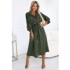 Košeľové šaty - khaki (ZN. NUMOCO záruka kvality. Originálne, trendy, sexi, štýlové, pohodlné.... oblečenie na každú príležitosť.)